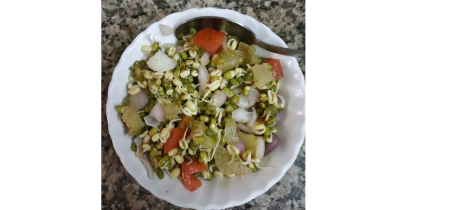 Ankurit Moong or Sprout Salad Recipe