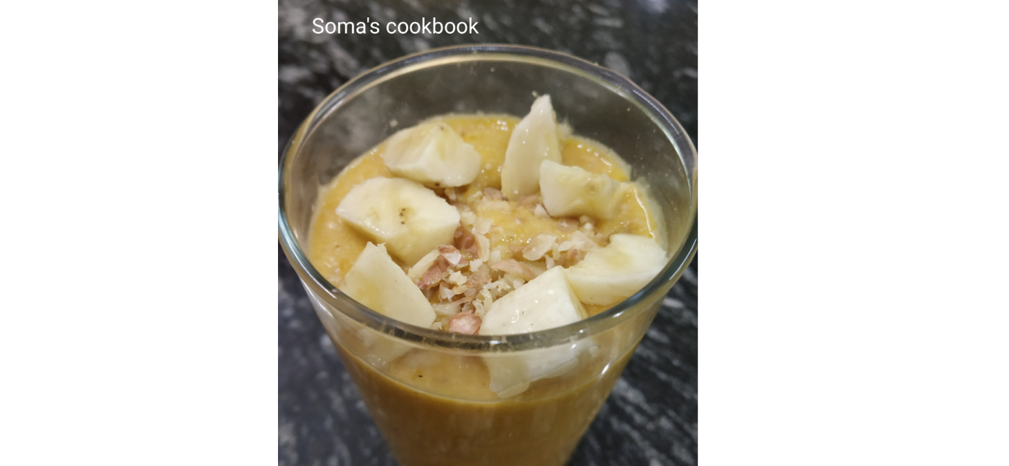 Vegan Peanut Mango Banana Shake Recipe